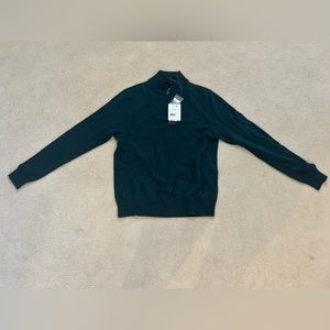 Bloomingdale’s Hunter Green Men’s Cashmere Sweater, Size M
